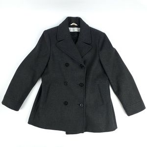 Andrea Brem Merino Wool Peacoat Women's Medium Double Breast Coat Travel Hiking